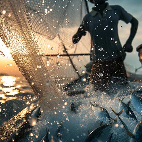 Activité de pêche durable liée aux crédits carbone